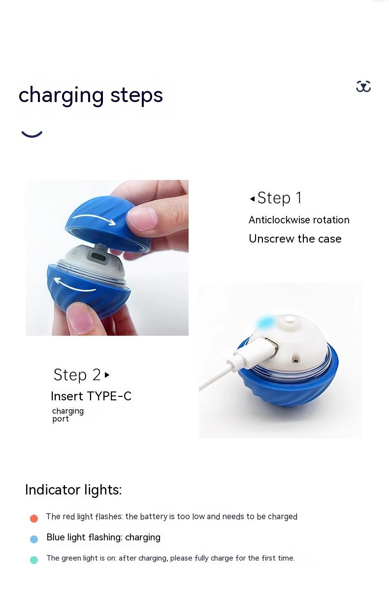 Interactive Automatic Bouncy Dog Ball Toy