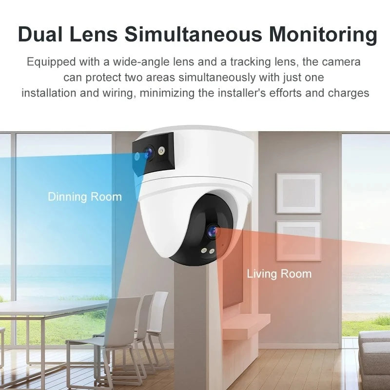 DualLens DualScreen Smart GuardCam Pro