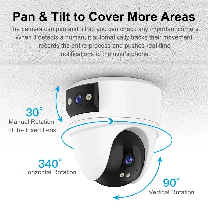 DualLens DualScreen Smart GuardCam Pro